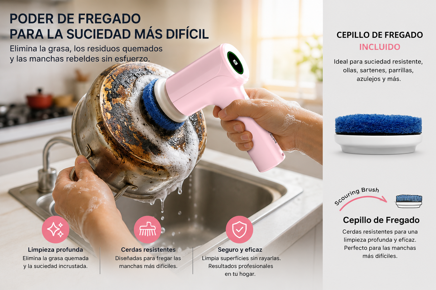 CEPILLO LAVA LOZA ELECTRICO
