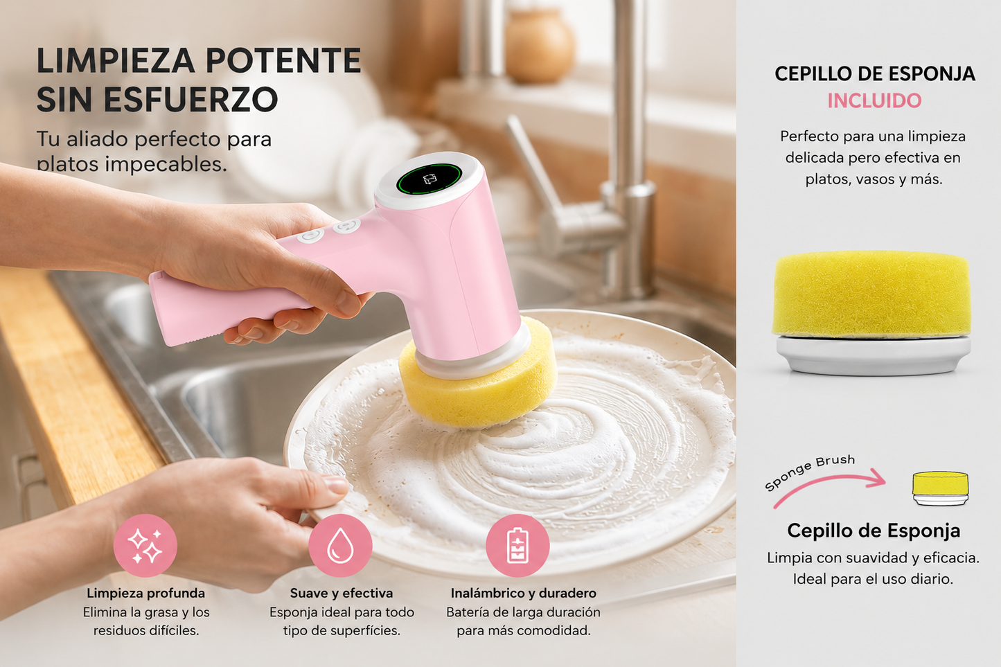 CEPILLO LAVA LOZA ELECTRICO